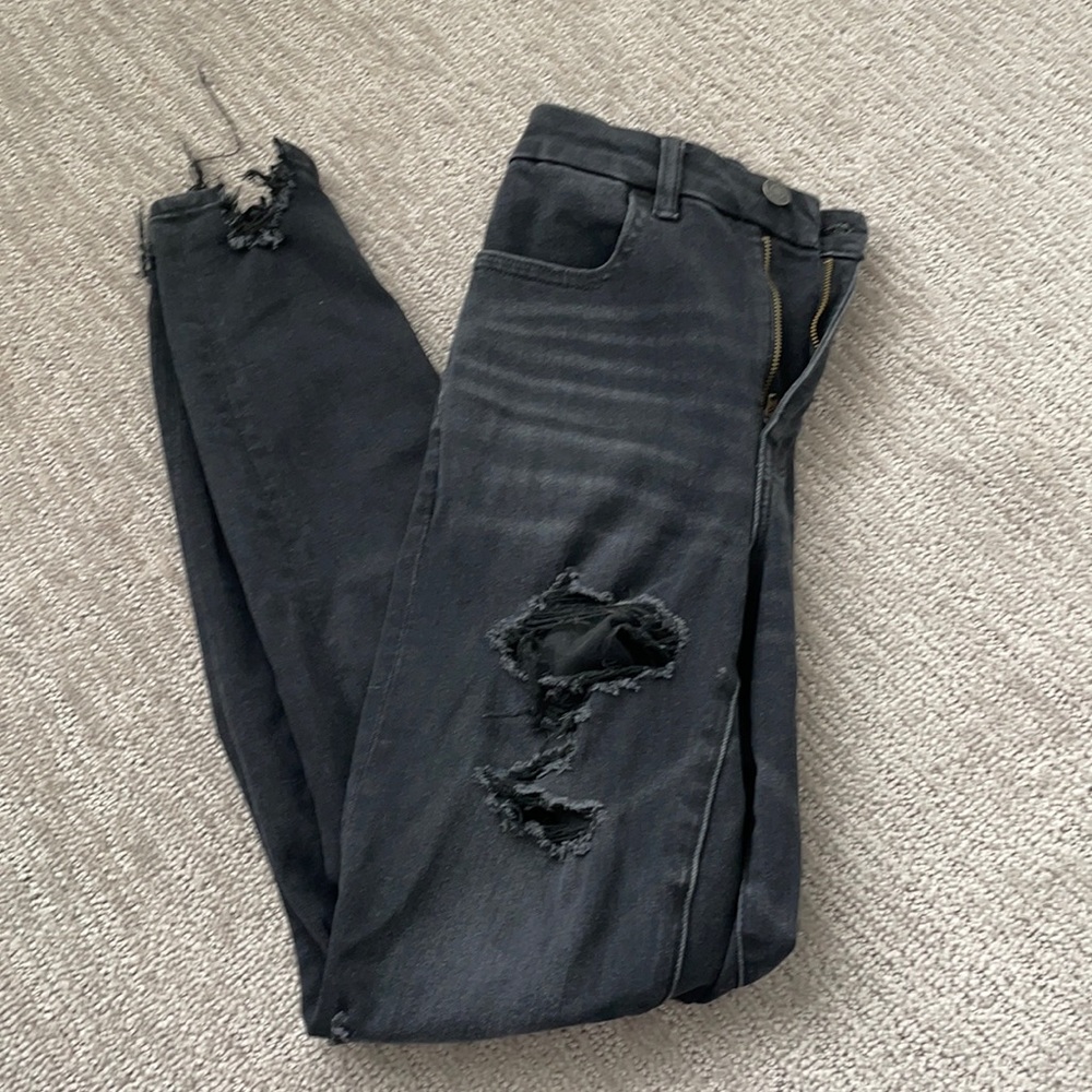 Ripped Black Jeans AE